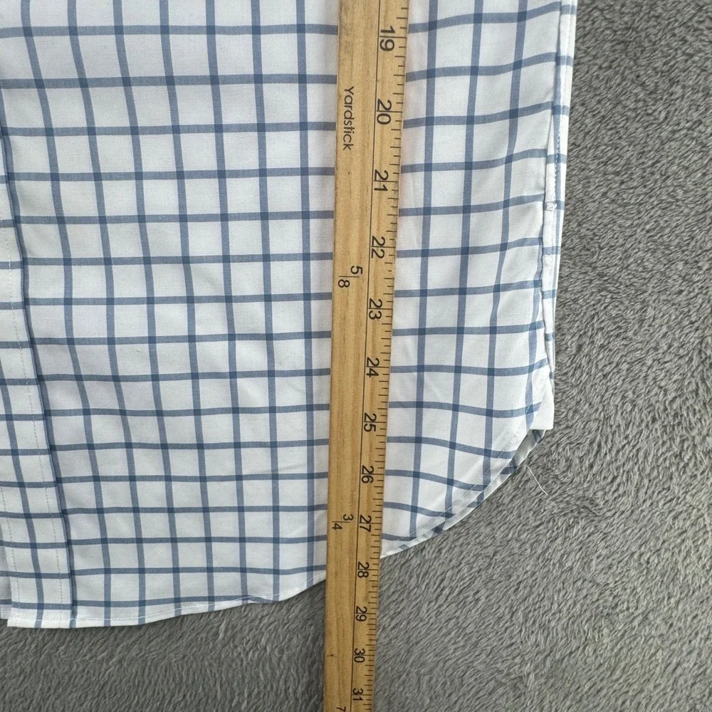 J. Crew Ludlow Slim Fit Dress Shirt‎ White Blue Check Mens 15 34